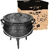 African cauldron, cast iron, 7 L - Safari - 12 ['cast iron cauldron', ' campfire cauldron', ' gypsy cauldron', ' Hungarian cauldron', ' goulash from cauldron', ' grill']