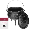 African cauldron, cast iron, 7 L - Safari - 14 ['cast iron cauldron', ' campfire cauldron', ' gypsy cauldron', ' Hungarian cauldron', ' goulash from cauldron', ' grill']