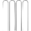 Anchor pins for trampoline, 4 pcs - 3 ['trampoline pins', ' trampoline anchors', ' trampoline pegs', ' trampoline brackets', ' ground anchors', ' drive-in anchor', ' trampoline', ' garden trampoline']