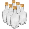 Art Deco 250 ml bottle with screw cap, 6 pcs.  - 1 ['glass bottles', ' decorative bottles', ' decorative bottles', ' liquor bottles', ' home-made liquor bottles', ' glass juice bottles', ' decorative liquor bottles', ' decorative gift bottles', ' clear glass bottles']