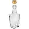 Art Deco 250 ml bottle with screw cap, 6 pcs. - 3 ['glass bottles', ' decorative bottles', ' decorative bottles', ' liquor bottles', ' home-made liquor bottles', ' glass juice bottles', ' decorative liquor bottles', ' decorative gift bottles', ' clear glass bottles']