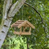 Bird feeder - covered by planks - 4 