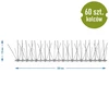 Bird spikes, on a plastic strip, 10 pcs. - 9 ['bird repellent', ' bird spikes', ' bird spikes', ' metal spike repellent', ' steel pigeon spikes', ' windowsill spikes', ' bird spike strip', ' bird spike strip', ' plastic bird strips', ' bird protection', ' pigeon protection', ' facade protection against birds', ' bird repellent', ' clean windowsill', ' spikes on a plastic strip', ' set of bird spikes', ' effective protection against pigeons', ' birds', ' bird repellent spikes', ' bird repellent strips', ' how to effectively repel birds', ' bird-safe spikes', ' bird-safe spike strips']