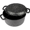 Cast iron pot with a pan, 3,5 l - 2 ['grill']