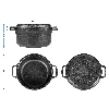 Cast iron pot with a pan, 3,5 l - 7 ['grill']