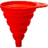Collapsible silicone funnel - TORNADO  - 1 ['collapsible funnel', ' silicone funnel', ' tornado funnel', ' funnel with narrow ending', ' funnel with handle', ' small funnel', ' collapsible silicone funnel', ' universal funnel', ' collapsible funnels']