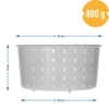 Cylindrical cheese mould 13 x 7 cm for 800 g - 7 ['cheesemaking mould', ' cylindrical mould', ' cheese', ' homemade cheese', ' cheese moulding', ' cheese made at home', ' mould for cheesemaking', ' cheese mould', ' cheesemaking', ' how to make cheese', ' for cheese', ' rennet cheese']