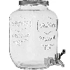 “Cytrynada” 7.6 L jar with tap - white  - 1 ['for lemonade', ' jar with a tap', ' for hot drinks', ' for barbecue parties', ' large jar', ' for wine', ' for water']
