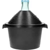 Demijohn for wine in plastic basket 5 L  - 1 ['a demijohn', ' a dymion', ' a wine demijohn in a plastic basket', ' a demijohn for fermentation', ' demijohn 5 L']