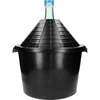 Demijohn for wine in plastic basket 54 L  - 1 ['a demijohn', ' a dymion', ' a wine demijohn in a plastic basket', ' a demijohn for fermentation', ' demijohn 54 L']