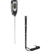 Electronic cooking thermometer (-50°C to +300°C) with case, black  - 1 ['thermometer for food', ' thermometer with casing thermometer for cooking', ' thermometer for roasting', ' thermometer for frying', ' thermometer for smoking', ' kitchen thermometer', ' thermometer for meat', ' thermometer for pastries']