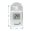 Electronic thermometer (-20°C to +50°C) - 3 ['thermometer', ' universal thermometer', ' electronic thermometer', ' outdoor window thermometer', ' outdoor thermometer', ' indoor thermometer', ' room thermometer', ' thermometer with suction cup']