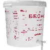 Fermentation bucket 30 L with printing, tap and plastic airlock UA - 5 ['fermentation container', ' fermentation bucket', ' fermentation bucket', ' fermentation containers', ' fermentation container for wine', ' fermentation bucket with tap', ' biowin fermentation bucket', ' brow fermentation bucket']