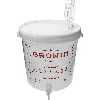 Fermentation bucket 30 L with printing, tap and plastic airlock UA  - 1 ['fermentation container', ' fermentation bucket', ' fermentation bucket', ' fermentation containers', ' fermentation container for wine', ' fermentation bucket with tap', ' biowin fermentation bucket', ' brow fermentation bucket']