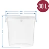 Fermentation container with a lid, 30 L - 12 ['fermentation container', ' fermentation bucket', ' small fermentation bucket', ' fermentation container', ' fermentation container for wine', ' fermentation containers for wine', ' biowin fermentation bucket', ' browin fermentation bucket']