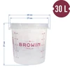 Fermentation container with an overprint and a lid, 30 L - 11 ['fermentation container', ' fermentation bucket', ' small fermentation bucket', ' fermentation container', ' fermentation container for wine', ' fermentation containers for wine', ' biowin fermentation bucket', ' browin fermentation bucket']