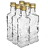 Flora 250 ml bottle with screw cap, 6 pcs.  - 1 ['glass bottles', ' decorative bottles', ' decorative bottles', ' liquor bottles', ' home-made liquor bottles', ' glass juice bottles', ' decorative liquor bottles', ' decorative gift bottles', ' clear glass bottles']