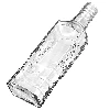 Flora 250 ml bottle with screw cap, 6 pcs. - 5 ['glass bottles', ' decorative bottles', ' decorative bottles', ' liquor bottles', ' home-made liquor bottles', ' glass juice bottles', ' decorative liquor bottles', ' decorative gift bottles', ' clear glass bottles']