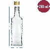 Flora 250 ml bottle with screw cap, 6 pcs. - 8 ['glass bottles', ' decorative bottles', ' decorative bottles', ' liquor bottles', ' home-made liquor bottles', ' glass juice bottles', ' decorative liquor bottles', ' decorative gift bottles', ' clear glass bottles']