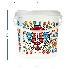 Food bucket "GWIOZDA" 10 L with lid - 6 ['garden bucket', ' bucket with lid', ' bucket for the garden', ' bucket with lid', ' lockable bucket', ' lockable bucket', ' printed bucket', ' for mushrooms']
