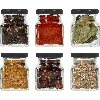 Four Corners - 120 ml twist-off jar Ø53 with a black lid, 6 pcs - 7 ['jars for preserves', ' 120 mL jars', ' jars with twist-off lids', ' jars with safety button lids', ' set of jars', ' preserve jars', ' jars with colourful lids', ' colourful lids', ' jam jars', ' jars for seasonings', ' jar', ' jar with lid']