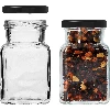 Four Corners - 150 ml twist-off jar Ø53 with a black lid, 6 pcs - 4 ['jars for preserves', ' 150 mL jars', ' jars with twist-off lids', ' jars with safety button lids', ' set of jars', ' preserve jars', ' jars with colourful lids', ' colourful lids', ' jam jars', ' jars for seasonings', ' jar', ' jar with lid']