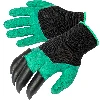 Gardening gloves with claws – green  - 1 ['gardening gloves', ' clawed gloves', ' protective gloves']