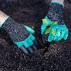 Gardening gloves with claws – green - 3 ['gardening gloves', ' clawed gloves', ' protective gloves']
