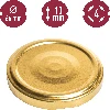 Golden lid Ø66 - 10 pcs - 3 ['closure', ' closures', ' lids', ' lid', ' jar lid', ' jar lids', ' lid for a jar', ' non-standard jar lids', ' click-type jar lids', ' lids', ' jar lids Ø82', ' jar lids Ø66', ' 4-teeth jar lids', ' twist-off lids', ' TO lids']