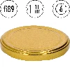 Golden twist-off lid Ø89/6 - 10 pcs - 2 ['twist-off lid', ' golden twist-off lid', ' twist-off lids', ' lids', ' lid', ' golden lid for jar', ' lids for preserves', ' Ø89 lids', ' set of lids for jars']