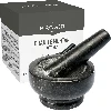 Granite mortar with pestle, 10cm - 8 ['Granite mortar', ' mortar with piston', ' stone mortar', ' mortar of stone', ' kitchen mortar', ' mortar for herbs']