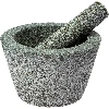 Granite mortar with pestle, 13cm  - 1 ['Granite mortar', ' mortar with piston', ' stone mortar', ' mortar of stone', ' kitchen mortar', ' mortar for herbs']