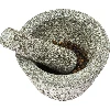 Granite mortar with pestle, 13cm - 2 ['Granite mortar', ' mortar with piston', ' stone mortar', ' mortar of stone', ' kitchen mortar', ' mortar for herbs']