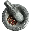 Granite mortar with pestle - 2 ['Granite mortar', ' mortar with piston', ' stone mortar', ' mortar of stone', ' kitchen mortar', ' mortar for herbs']