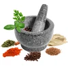 Granite mortar with pestle - 4 ['Granite mortar', ' mortar with piston', ' stone mortar', ' mortar of stone', ' kitchen mortar', ' mortar for herbs']