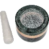 Granite mortar with pestle, decorative - 5 ['ornamental mortar', ' granite mortar', ' mortar with piston', ' stone mortar', ' mortar of stone', ' kitchen mortar', ' mortar for herbs']