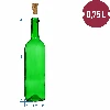 Green 0.75 L wine bottle - 10 pcs shrink-wrap pack - 6 ['alcohol bottle', ' decorated alcohol bottles', ' glass alcohol bottle', ' moonshine bottles for wedding party', ' liqueur bottle', ' decorated liqueur bottles', ' wine bottle', ' bottle for wine']