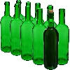 Green 0.75 L wine bottle - 10 pcs shrink-wrap pack - 2 ['alcohol bottle', ' decorated alcohol bottles', ' glass alcohol bottle', ' moonshine bottles for wedding party', ' liqueur bottle', ' decorated liqueur bottles', ' wine bottle', ' bottle for wine']