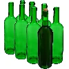 Green 0.75 L wine bottle - 8 pcs shrink-wrap pack - 2 ['alcohol bottle', ' decorated alcohol bottles', ' glass alcohol bottle', ' moonshine bottles for wedding party', ' liqueur bottle', ' decorated liqueur bottles', ' wine bottle', ' bottle for wine']