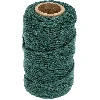 Green cotton twine 55m / 100g  - 1 ['twine of cotton', ' cotton twine', ' twine for delicate plants', ' natural twine', ' eco-friendly twine', ' macramé twine', ' twine for binding', ' craft twine', ' drawstring', ' green twine.']