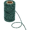 Green cotton twine 55m / 100g - 3 ['twine of cotton', ' cotton twine', ' twine for delicate plants', ' natural twine', ' eco-friendly twine', ' macramé twine', ' twine for binding', ' craft twine', ' drawstring', ' green twine.']