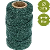 Green cotton twine 55m / 100g - 4 ['twine of cotton', ' cotton twine', ' twine for delicate plants', ' natural twine', ' eco-friendly twine', ' macramé twine', ' twine for binding', ' craft twine', ' drawstring', ' green twine.']
