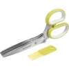 Herb scissors with cleaning comb - 5 blades - 2 