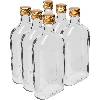 Hip flask 500 mL with a screw cap, 6 pcs.  - 1 ['500 ml bottle', ' flask', ' tincture bottle', ' alcohol bottle', ' half liter bottle', ' bottle set']