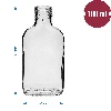Hip flask bottle for infusion liqueurs, 100 ml - 10 pcs - 4 ['hip flask bottle', ' bottle for infusion liqueur', ' bottle for liqueur', ' 100 mL bottles', ' olive bottles', ' small 100 ml bottles', ' small glass bottles']