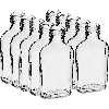 Hip flask bottle for infusion liqueurs, 100 ml - 10 pcs  - 1 ['hip flask bottle', ' bottle for infusion liqueur', ' bottle for liqueur', ' 100 mL bottles', ' olive bottles', ' small 100 ml bottles', ' small glass bottles']