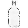 Hip flask bottle for infusion liqueurs, 200 ml - 10 pcs - 2 ['hip glass bottle', ' glass bottle', ' bottle for homemade infusion liqueurs', ' glass bottles', ' 200 mL bottles', ' 10 pieces', ' bottle with screw cap', ' small bottles', ' small glass bottles']