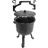 Hunting pot - 7 L cast iron - 2 ['cast iron cauldron', ' fireplace cauldron', ' Hungarian cauldron', ' hunting pot', ' gift']