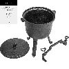 Hunting pot - 7 L cast iron - 3 ['cast iron cauldron', ' fireplace cauldron', ' Hungarian cauldron', ' hunting pot', ' gift']