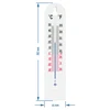 Indoor plastic thermometer (-40°C to +50°C) 40cm - 2 ['round thermometer', ' outdoor thermometer', ' indoor thermometer', ' room thermometer', ' what temperature']